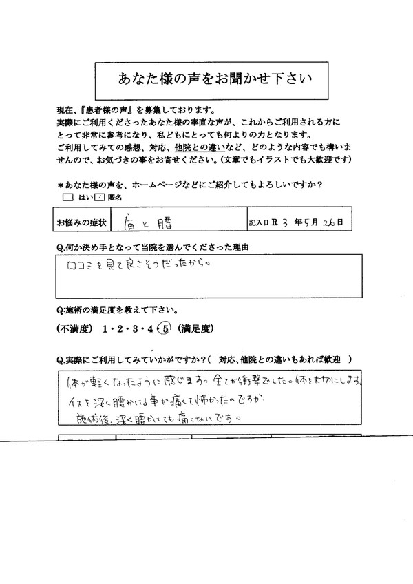 寝違え首肩が痛いギックリ腰腰の間が狭い骨盤矯正整体