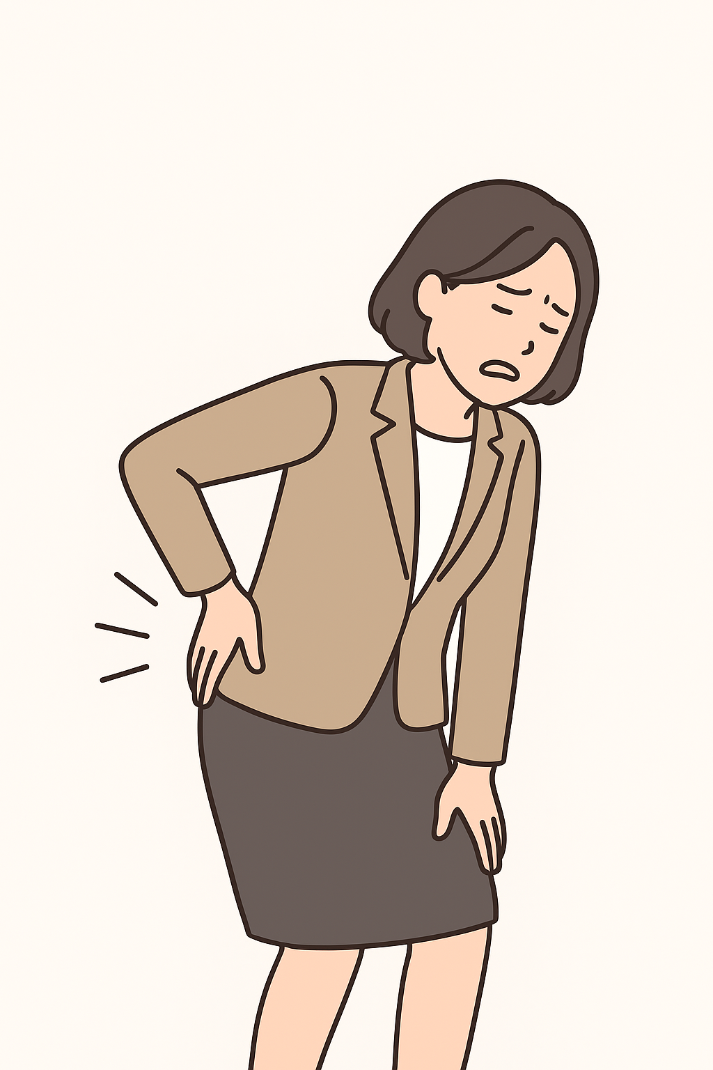 初めてのぎっくり腰でも、原因が分かって安心できた40代女性の声