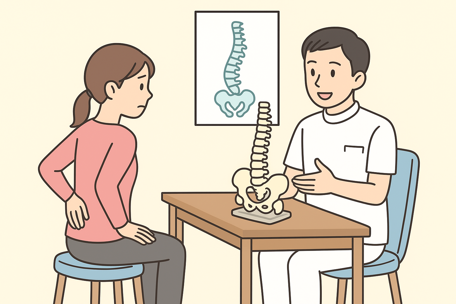 整形外科では改善しなかった腰痛、“自分のクセ”を知って腰痛が改善。丁寧な問診の感想。（36歳女性