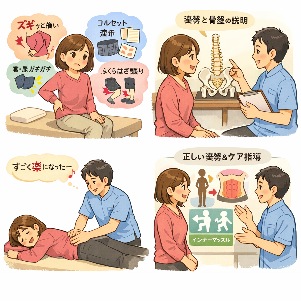 【49歳・女性／会社員】  「原因が分からなかった腰痛。姿勢と体の使い方を知って安心できました」