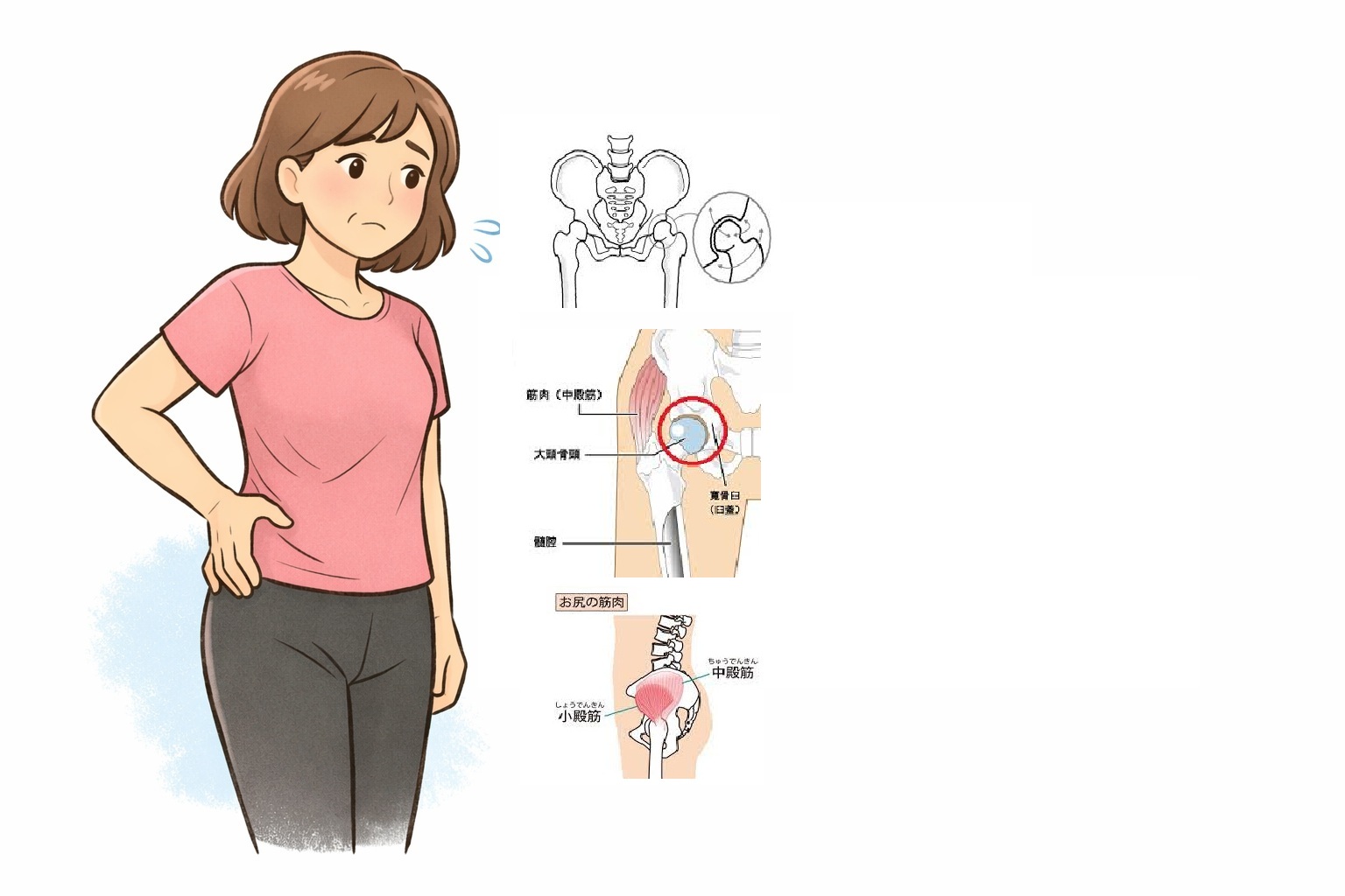 【57歳・女性／会社員】 股関節・お尻の痛み（ジャズダンス）