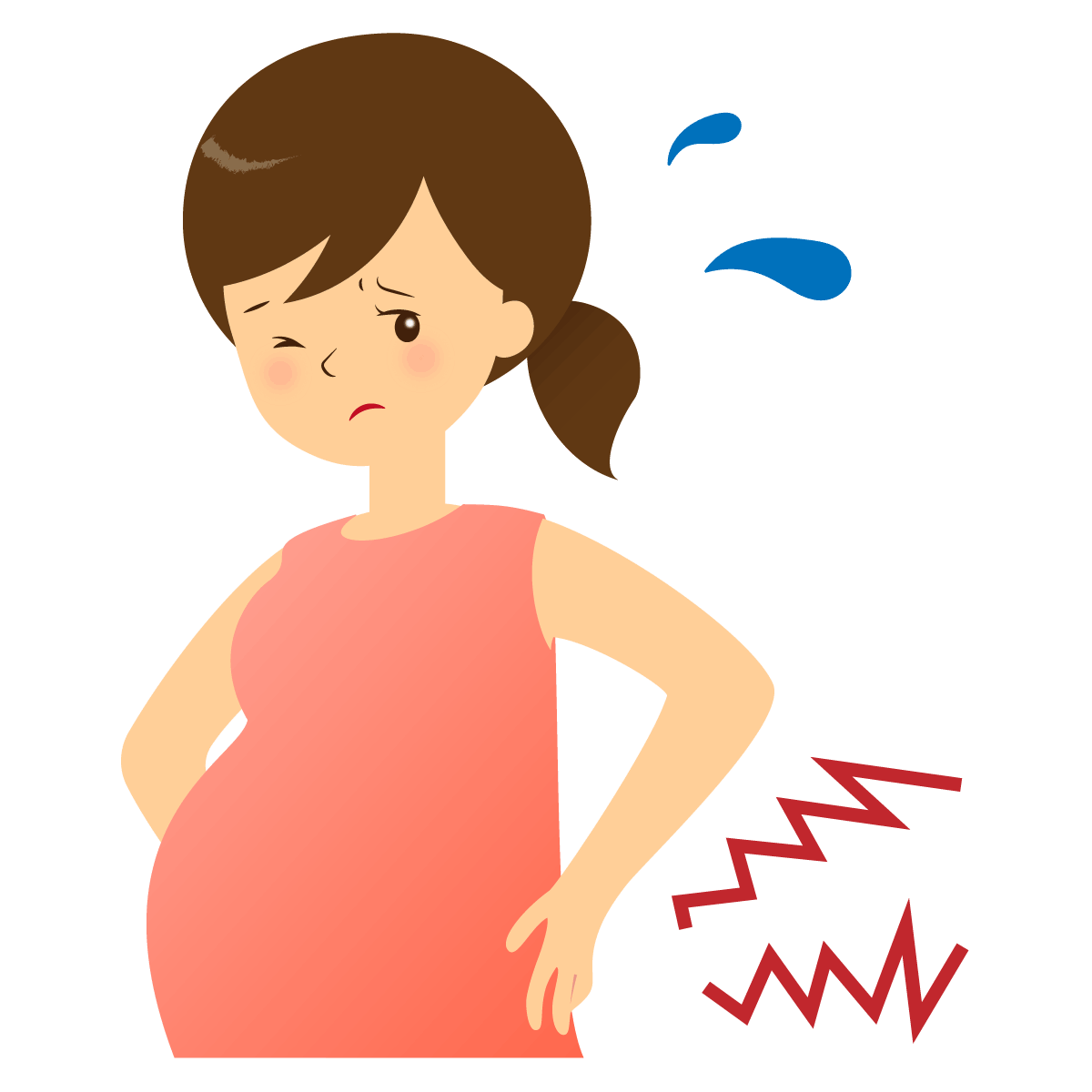 妊娠7か月｜背中からお尻の痛みでお悩みの24歳女性