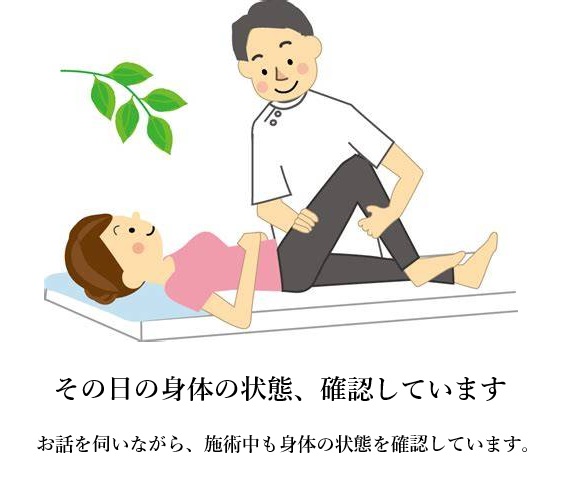 【お客様の口コミ】その日の身体の状態に合わせた施術